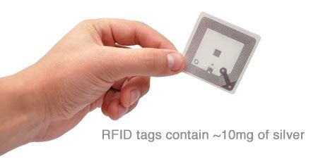 silver rfid tags